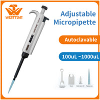 Single-Channel 100 to 1000 µl Explorer Autoclavable Adjustable-Volume Pipetters, Black Operating Button